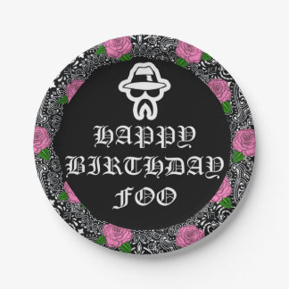 Borden van Cholo Theme Party Papieren Bordje