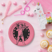 Borden van Cupid Paper Papieren Bordje (Feest)