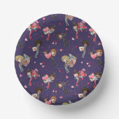 Borden van de Dag van de valentijn Papieren Kommen (Voorkant)