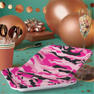 BORDEN van de Militaire Camouflage Cocktail van GI Papieren Bordje