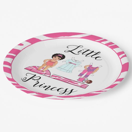 borden van de partij "Little Princess" Papieren Bordje (Gekanteld)
