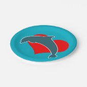 Borden van Dolphin Luv Paper Papieren Bordje (Gekanteld)