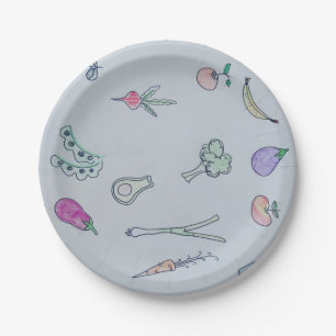 Borden van fijn plantaardig papier papieren bordje