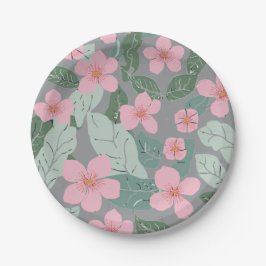 Borden van Floral Paper Papieren Bordje