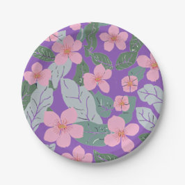 Borden van Floral Paper Papieren Bordje