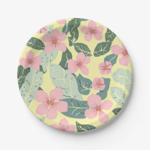 Borden van Floral Paper Papieren Bordje