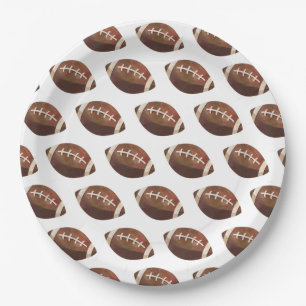 Borden van football papieren bordje