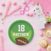Borden van football Sports Personalized Party Papieren Bordje (Feest)