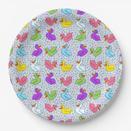 Borden van gestreken fijn papier (geen banner) papieren bordje