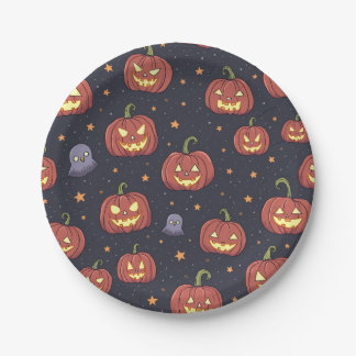 Borden van halloween-partijen papieren bordje