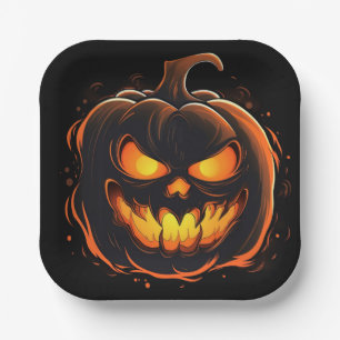 Borden van halloween Pumpkin-papier Papieren Bordje
