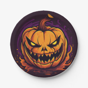 Borden van halloween Pumpkin-papier Papieren Bordje