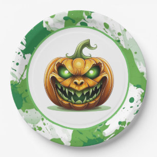 Borden van halloween Pumpkin-papier Papieren Bordje