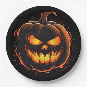 Borden van halloween Pumpkin-papier Papieren Bordje