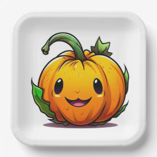 Borden van halloween Pumpkin-papier Papieren Bordje