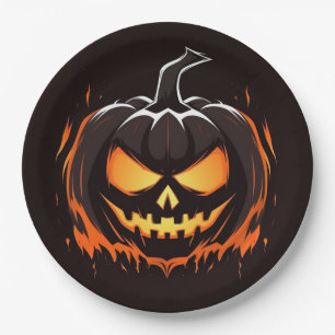 Borden van halloween Pumpkin-papier Papieren Bordje