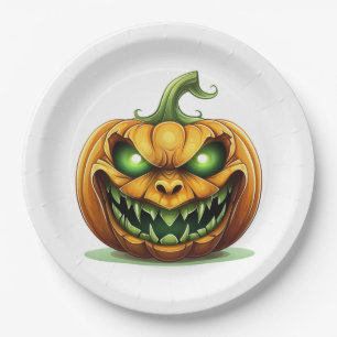 Borden van halloween Pumpkin-papier Papieren Bordje