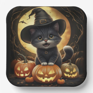 Borden van karton Serie 1 Black Cat Papieren Bordje