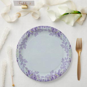 Borden van Lavender Floral Party Papieren Bordje