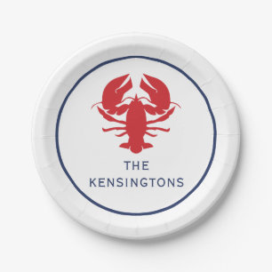 Borden van Lobster Personalized Party Papieren Bordje