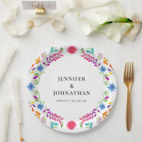 Borden van Mexicaanse feiesta Wedding Party Paper