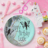 Borden van olievlekken met fantasy Fairies Paper Papieren Bordje (Feest)