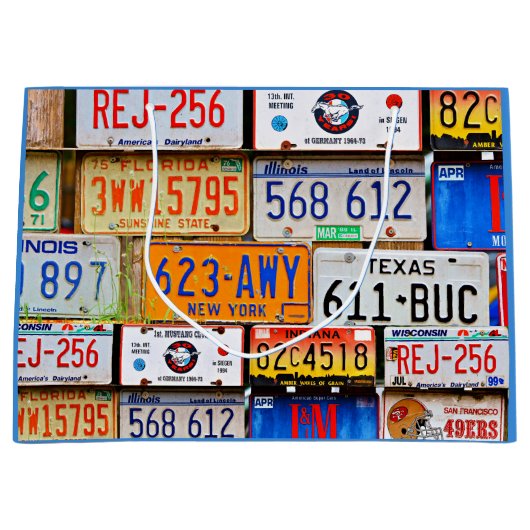 Borden van oude licenties groot cadeauzakje (Voorkant)