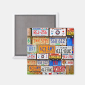 Borden van oude licenties magneet (Voorkant / Achterkant)