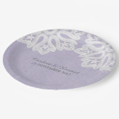 Borden van Paars elastisch papier Papieren Bordje (Gekanteld)