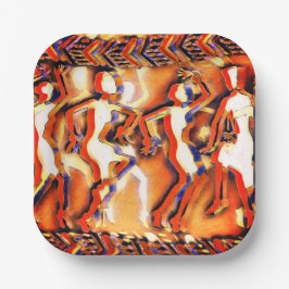 Borden van partijen papieren bordje