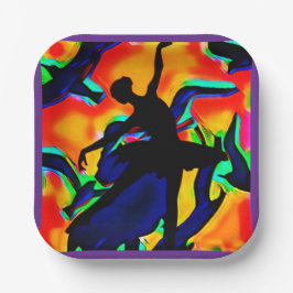 Borden van partijen papieren bordje