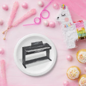 Borden van pianopapier papieren bordje (Feest)