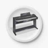 Borden van pianopapier papieren bordje (Voorkant)