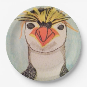 Borden van pinguïnpapier papieren bordje