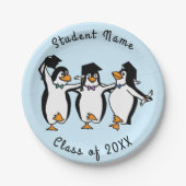 Borden van pinguïns papieren bordje (Voorkant)