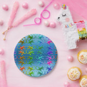 Borden van prehistorisch papier van Plesiosaurus D Papieren Bordje (Feest)