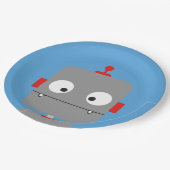 Borden van robots Party Papieren Bordje (Gekanteld)