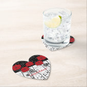 Borden van rode paprika's kartonnen onderzetters (Insitu)