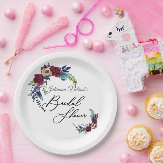 Borden van roodbruinpapier papieren bordje (Feest)