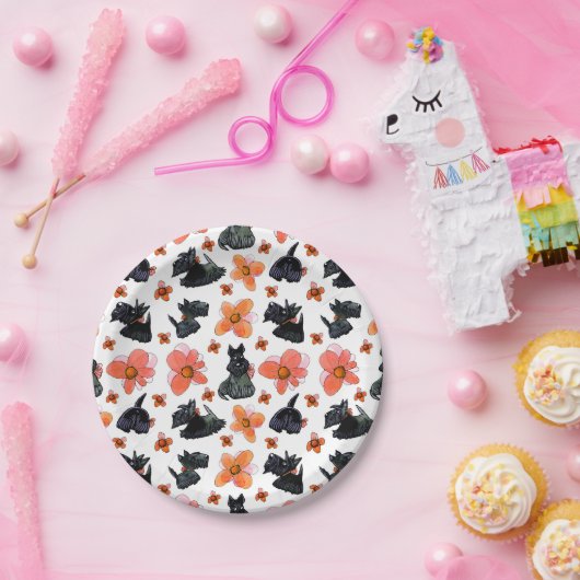 Borden van Scottie dog Papieren Bordje (Feest)