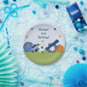 Borden van sportpartij voor sporters papieren bordje (Feest)