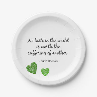 Borden van Vegan Paper Papieren Bordje