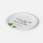 Borden van Vegan Paper Papieren Bordje (Gekanteld)