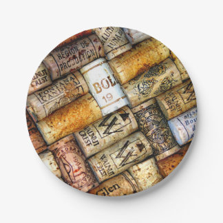 Borden van wijnpapier papieren bordje