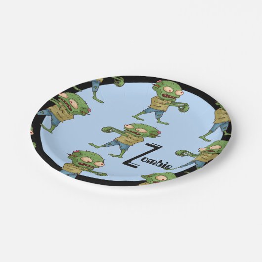 Borden van Zombie Paper Papieren Bordje (Gekanteld)