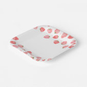 Borden voor aardbeienpapier waterverf papieren bordje (Gebogen)