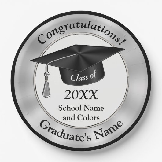 Borden voor Afstuderen Papieren Bordje (Voorkant)