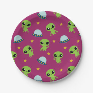 Borden voor Aliens-papier Papieren Bordje
