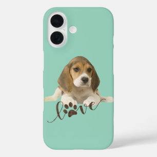 Borden voor beagelpapier iPhone 16 hoesje