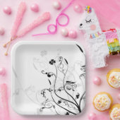 Borden voor bruiloft papieren bordje (Feest)